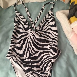 Large Zebra Forever 21 one piece
